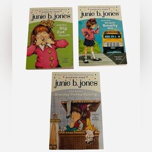 Bundle of 3 Junie B. Jones Books Hilarious Adventures Kids Love!